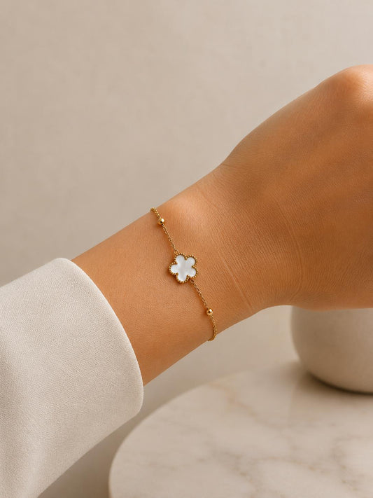 White Bloom Bracelet