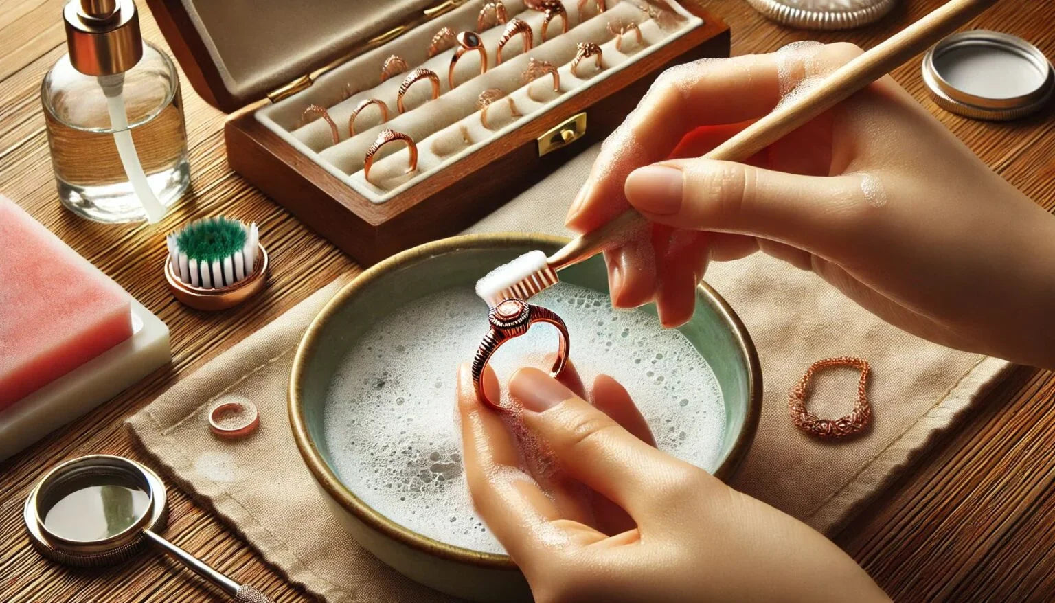 Hoe maak je gouden sieraden schoon?