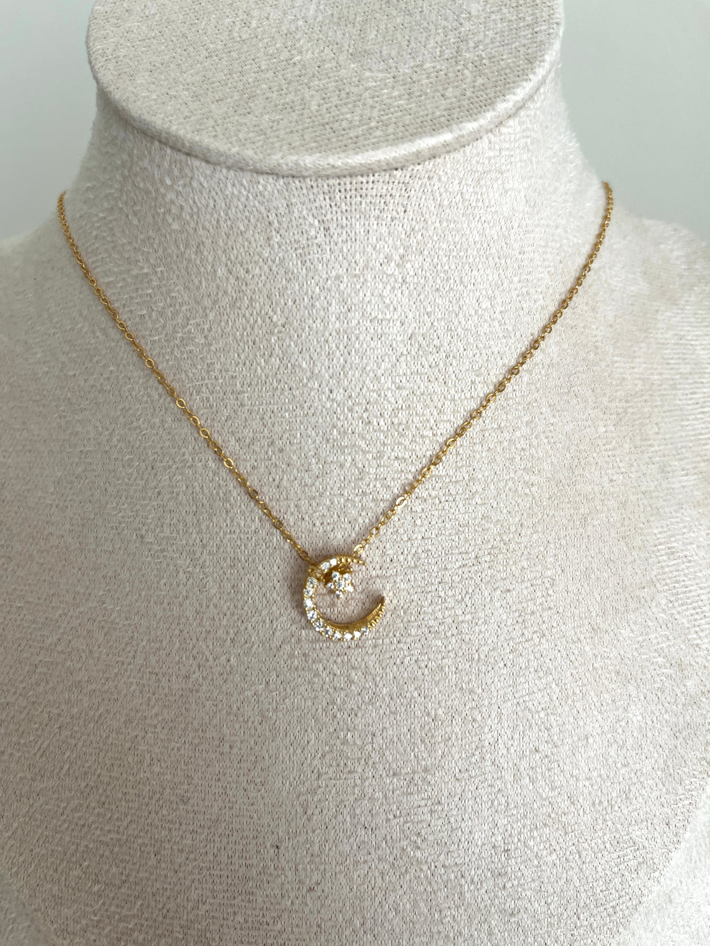 Moon Necklace  Sterling Silver 925