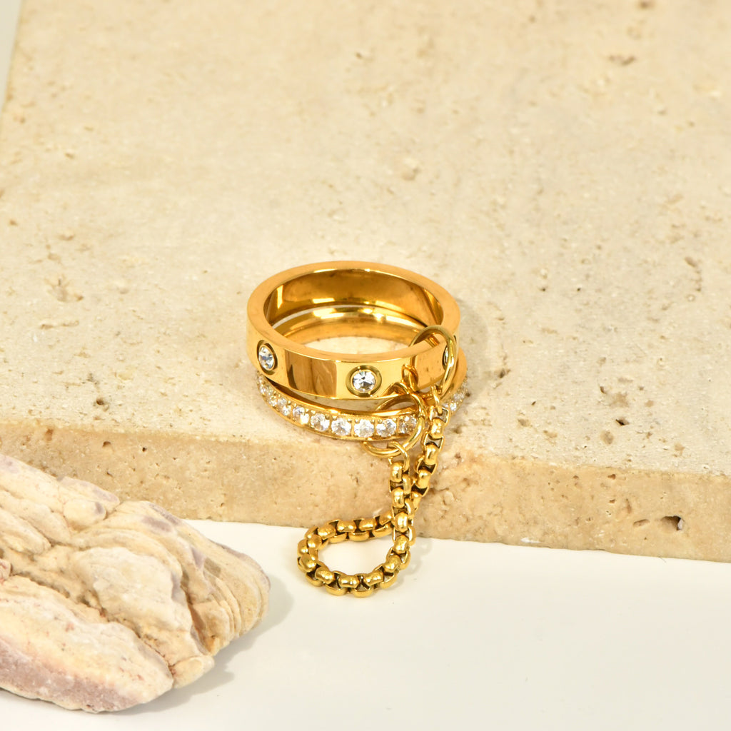 Golden Spark Ring