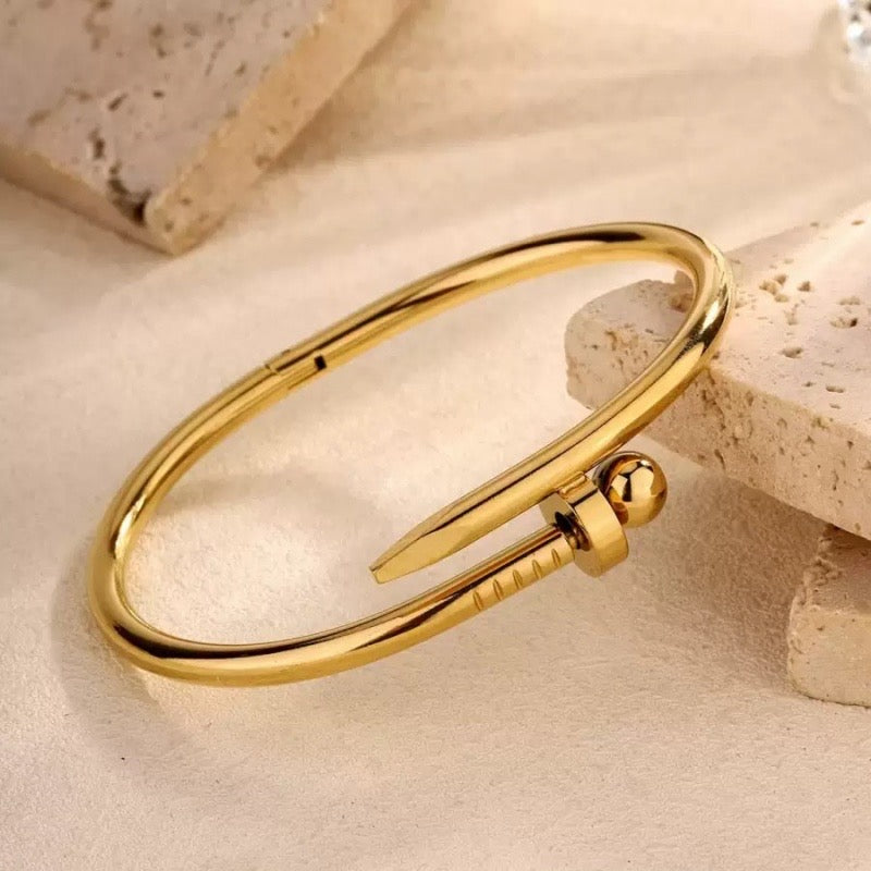 Golden Nail Bangle