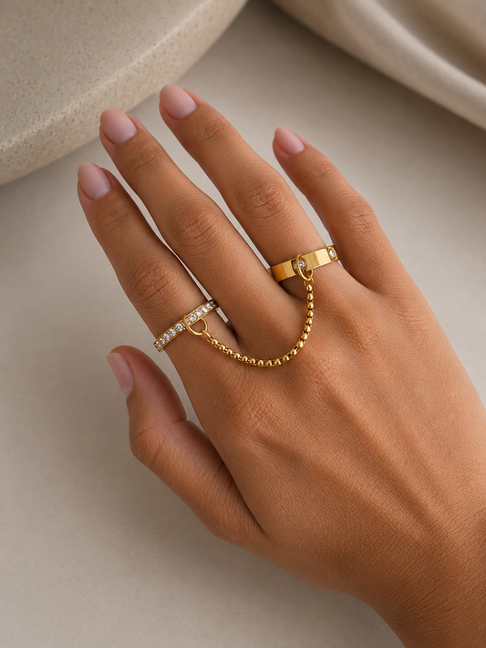 Golden Spark Ring