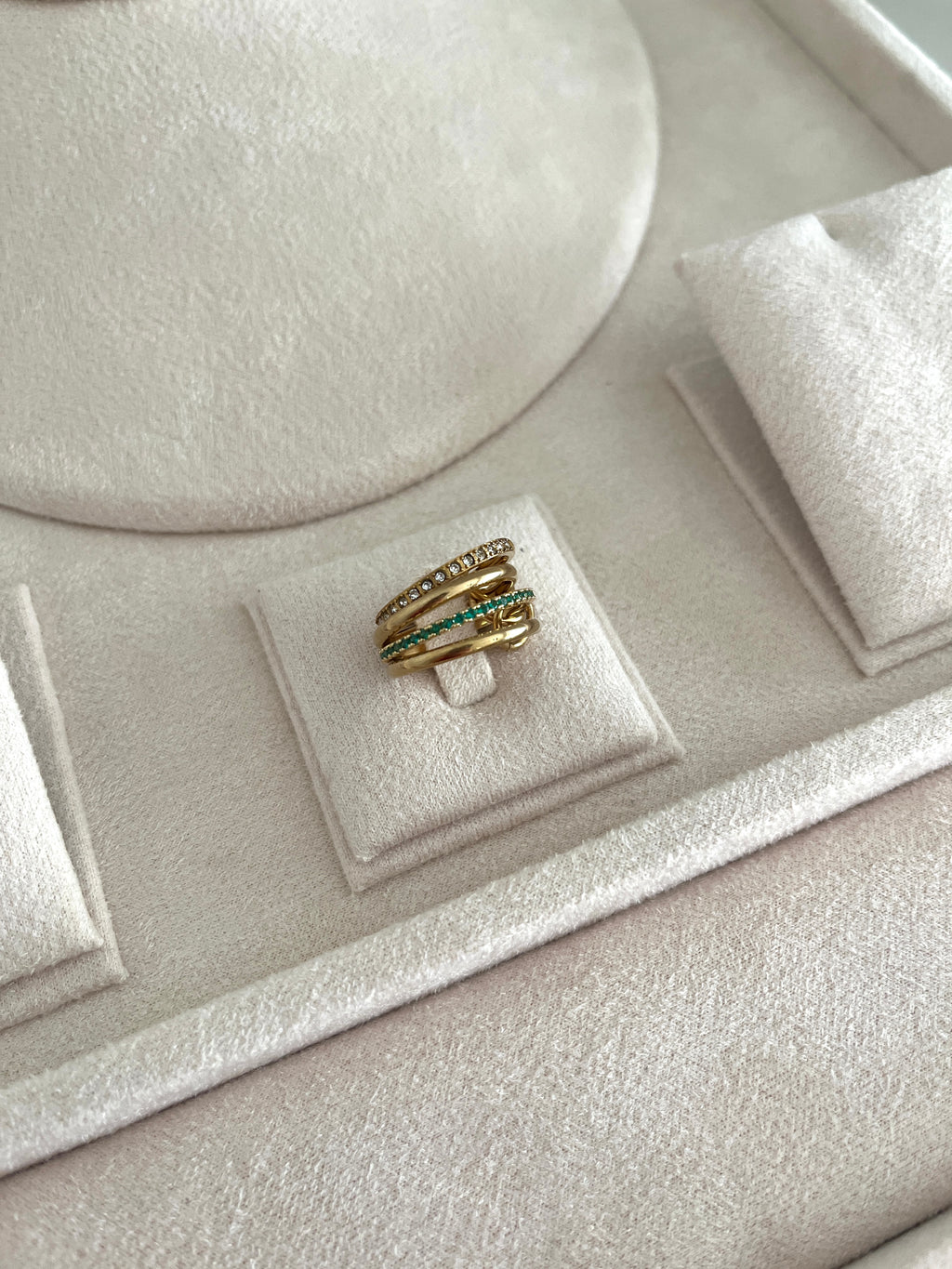 Starlight Green Ring