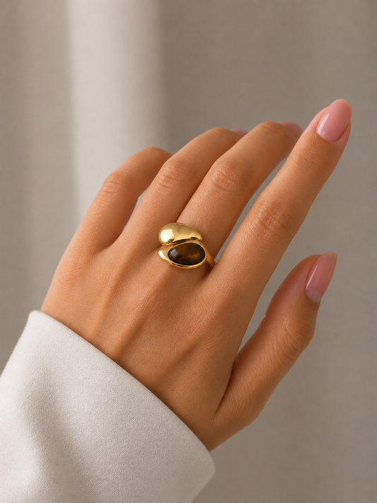 Midnight Dark Brown Ring