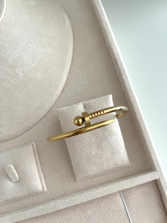 Golden Nail Bangle