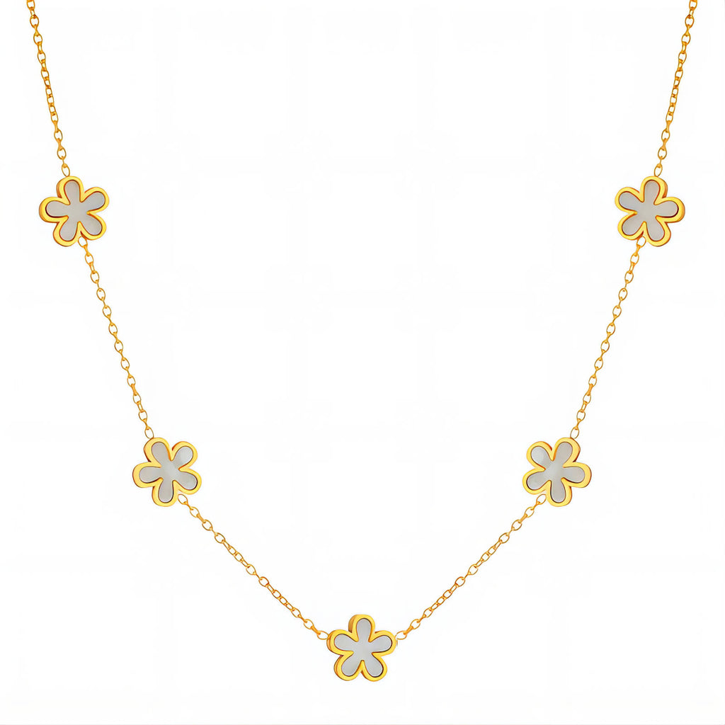 White Flower Necklace