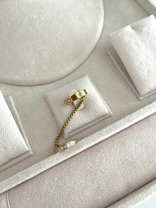 Golden Spark Ring