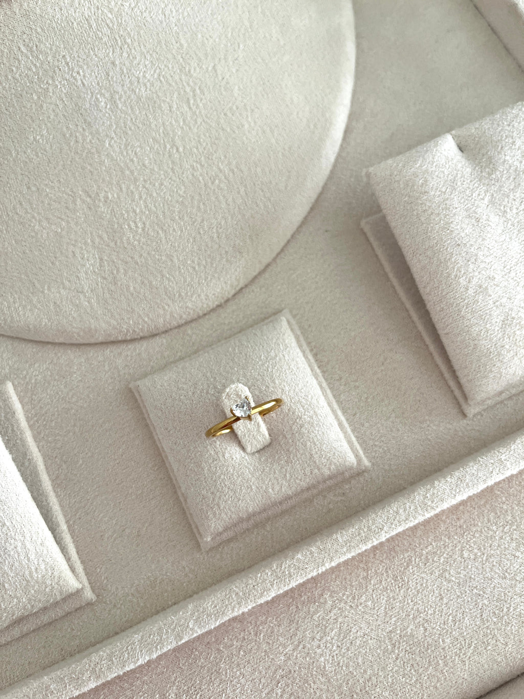 Quatro set Crystal Clover Rings