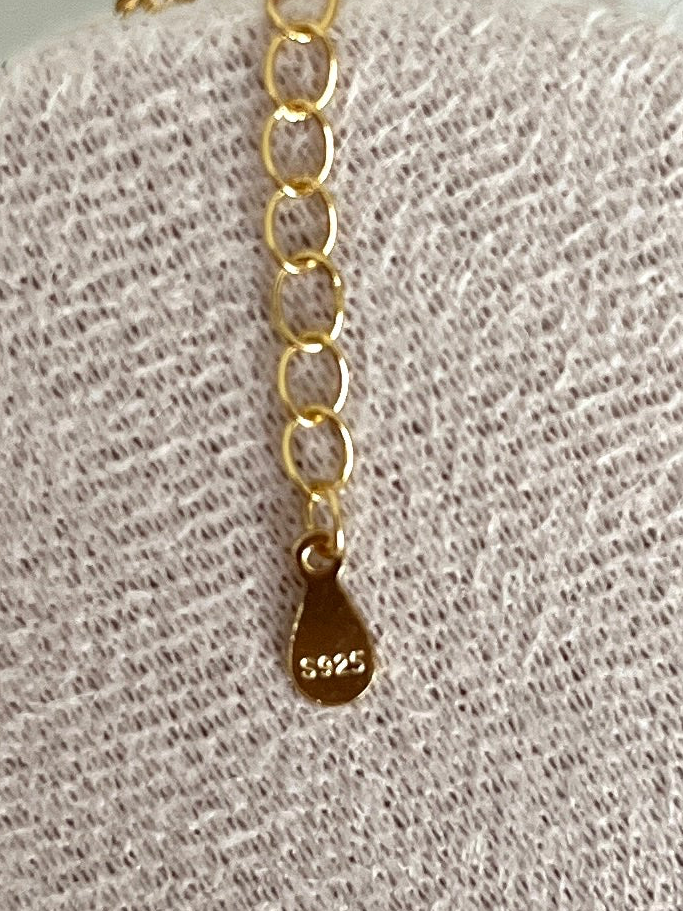 Amber Necklace Sterling Silver 925