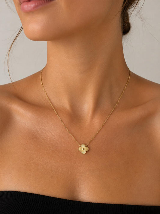 Gold Clover Necklace