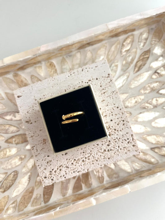 Gold Nail ring