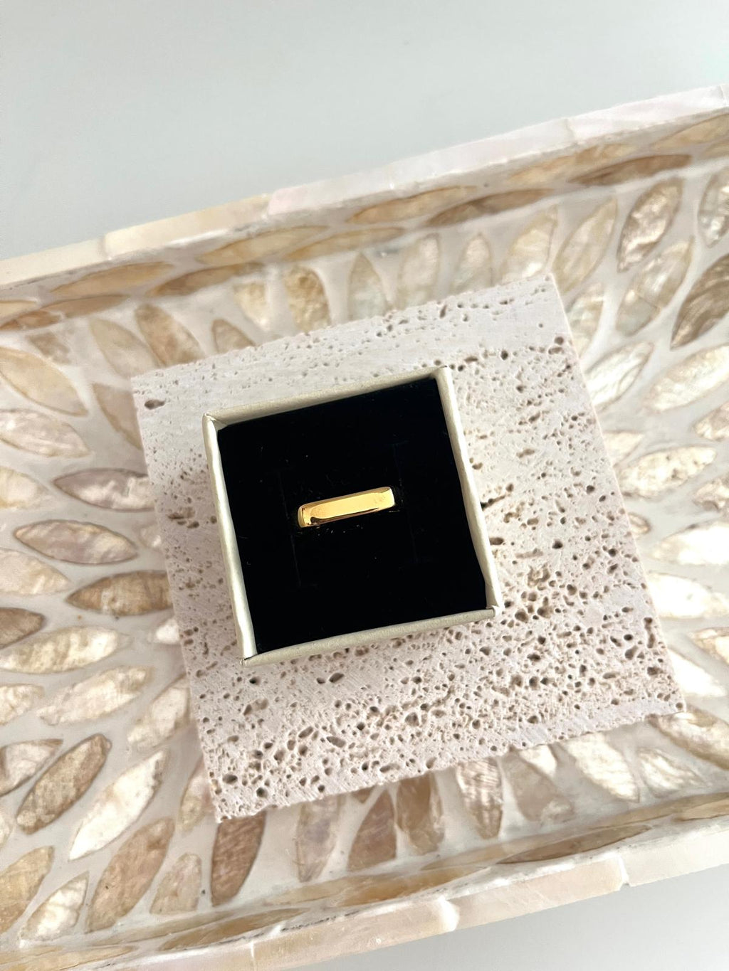 Gold icon ring