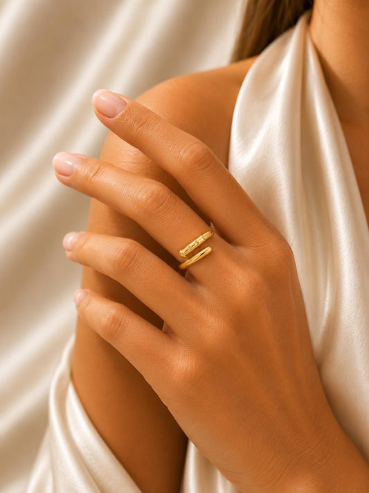 Gold Nail ring