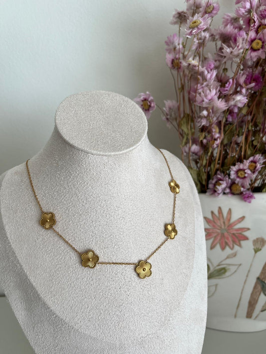 Gold Flower Necklace
