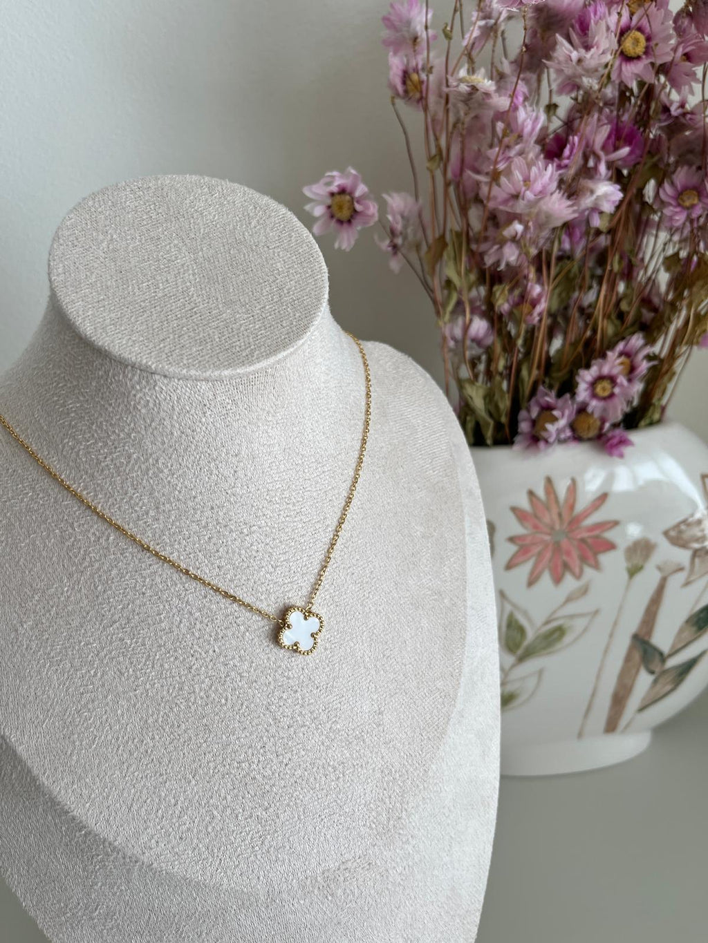White Clover Necklace