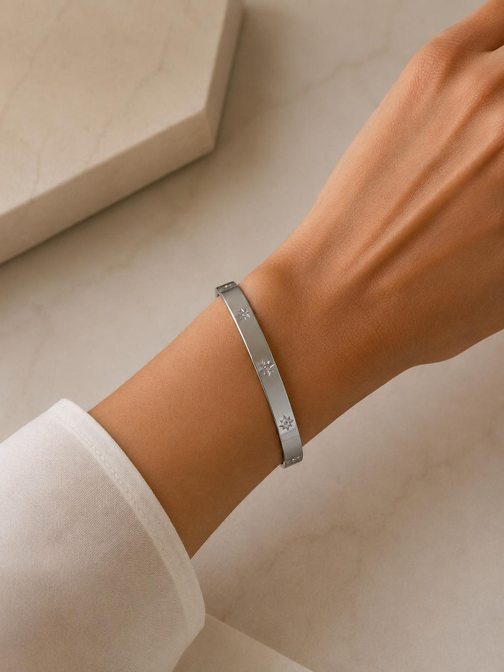 Silver Star Bangle
