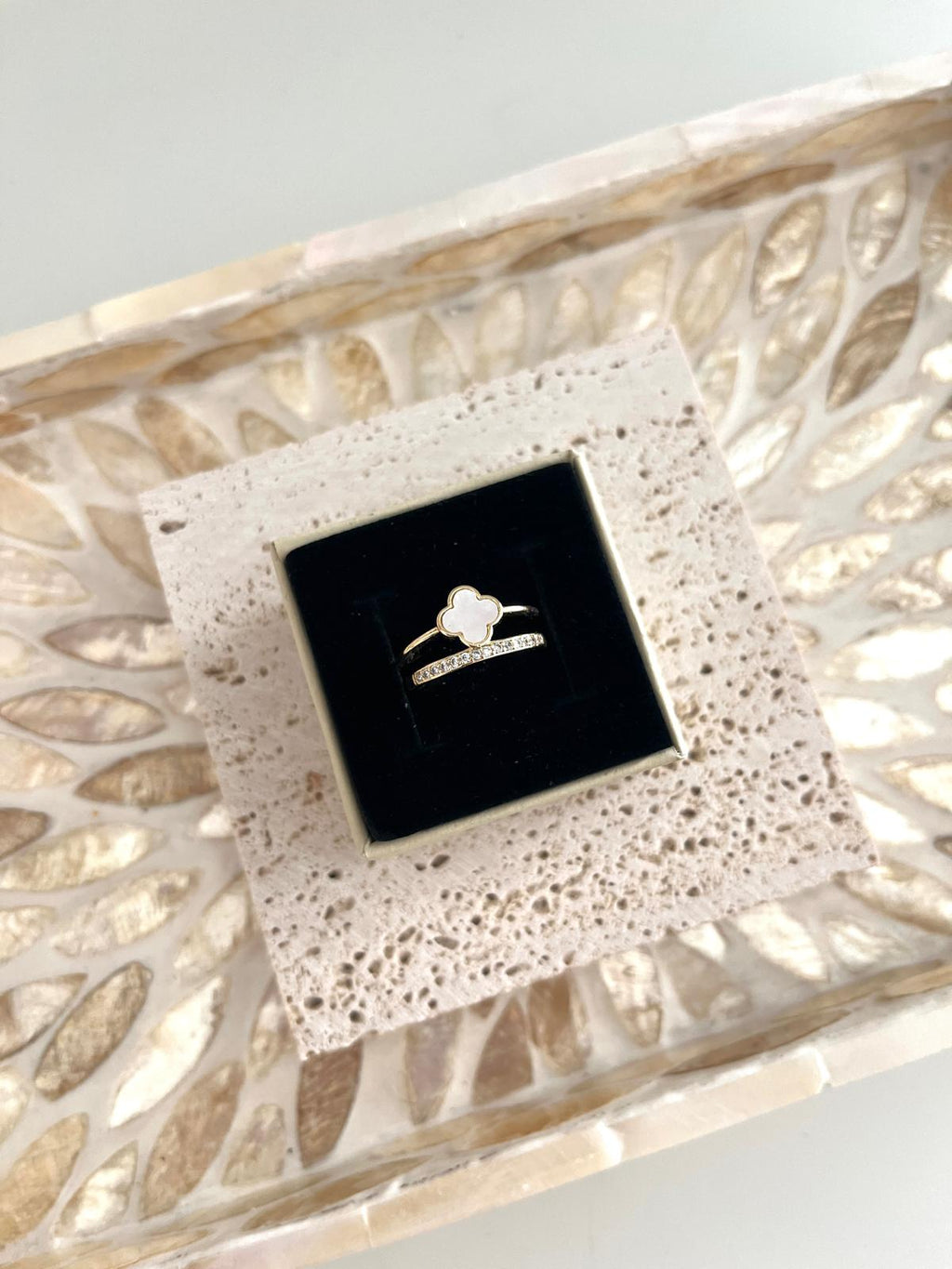White Harmony open ring
