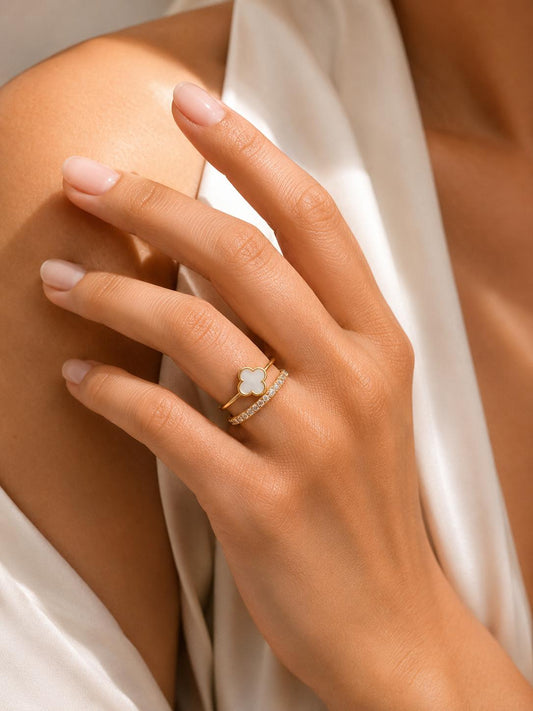 White Harmony open ring