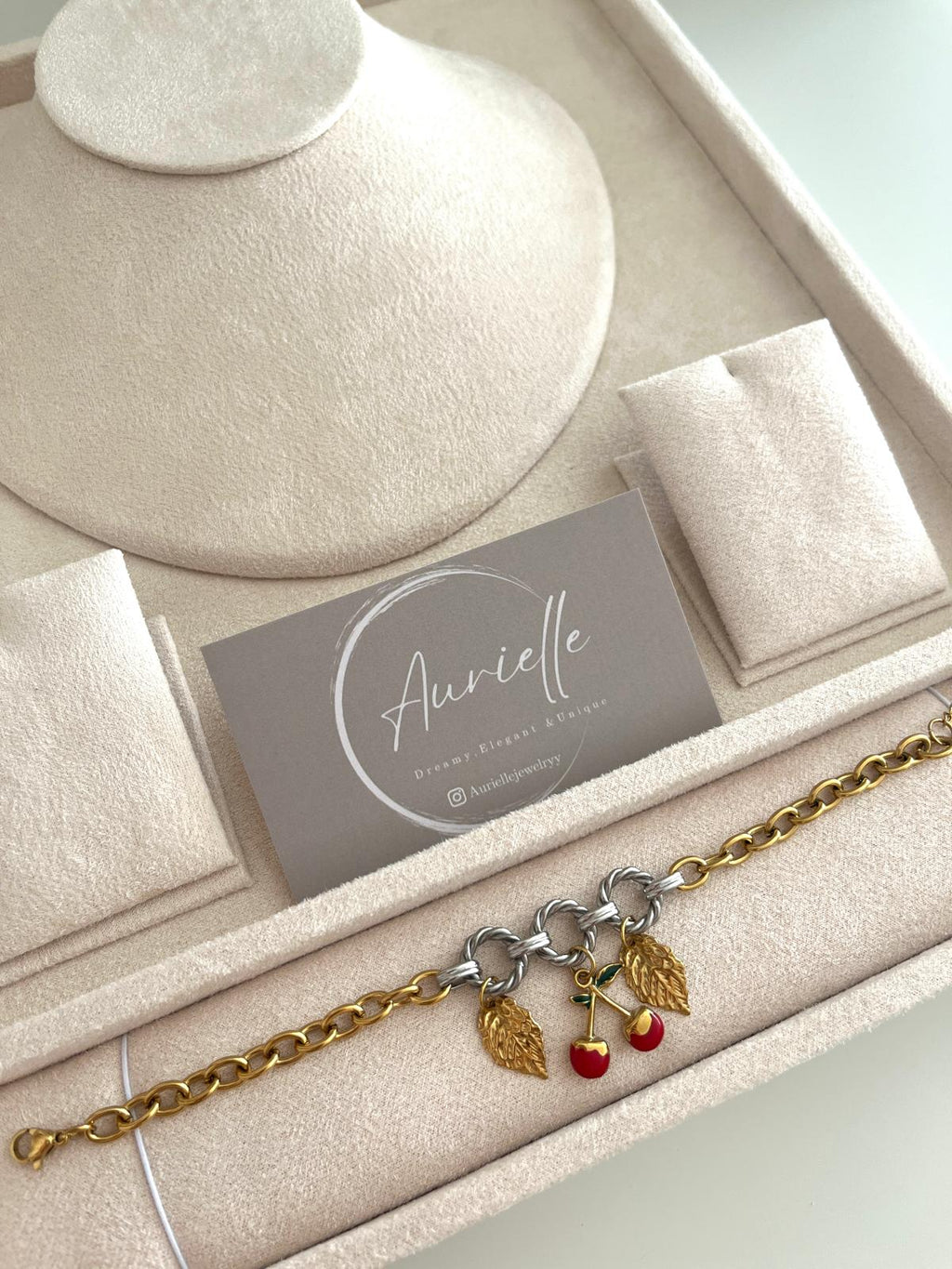 Silver Cherry Bracelet
