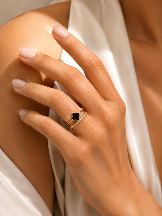 Black Harmony open ring